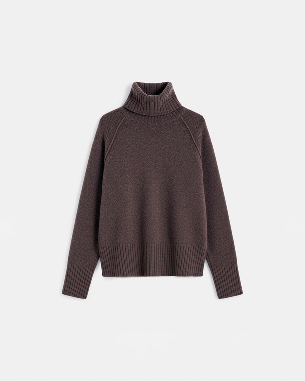 Nefeli Sweater Nefeli hazelnut cashmere sweater ZAPA