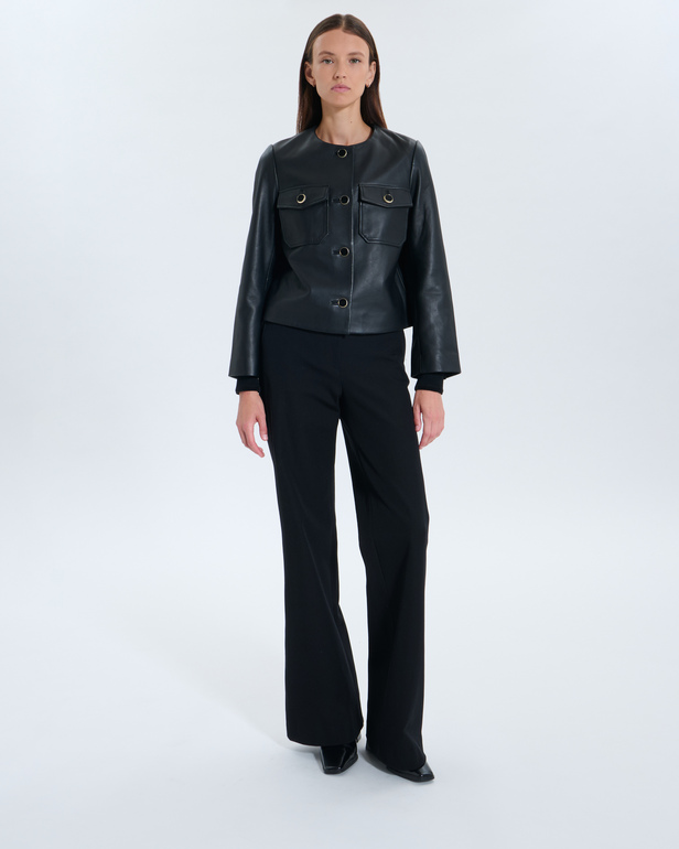 Volia Jacket Volia Black Leather Jacket ZAPA