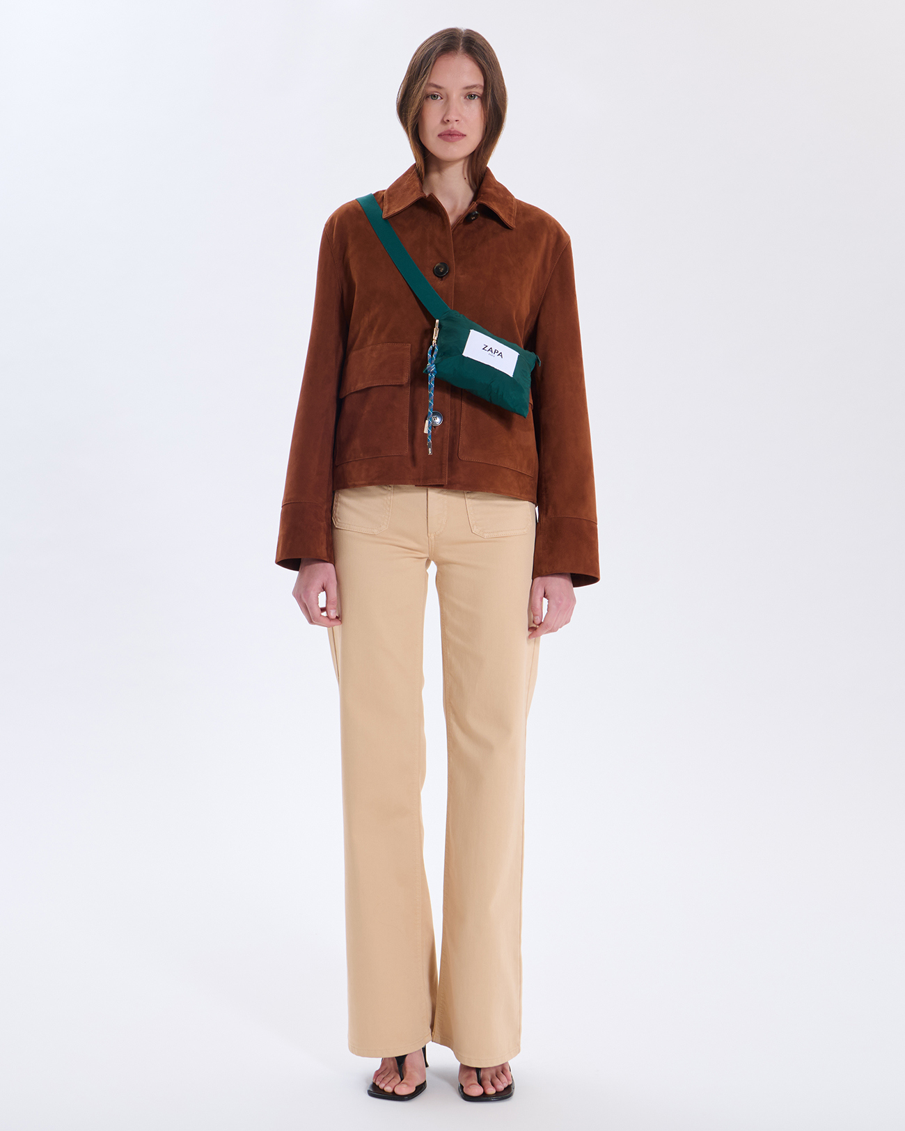 Capucine Hood Green tennis hoodie ZAPA
