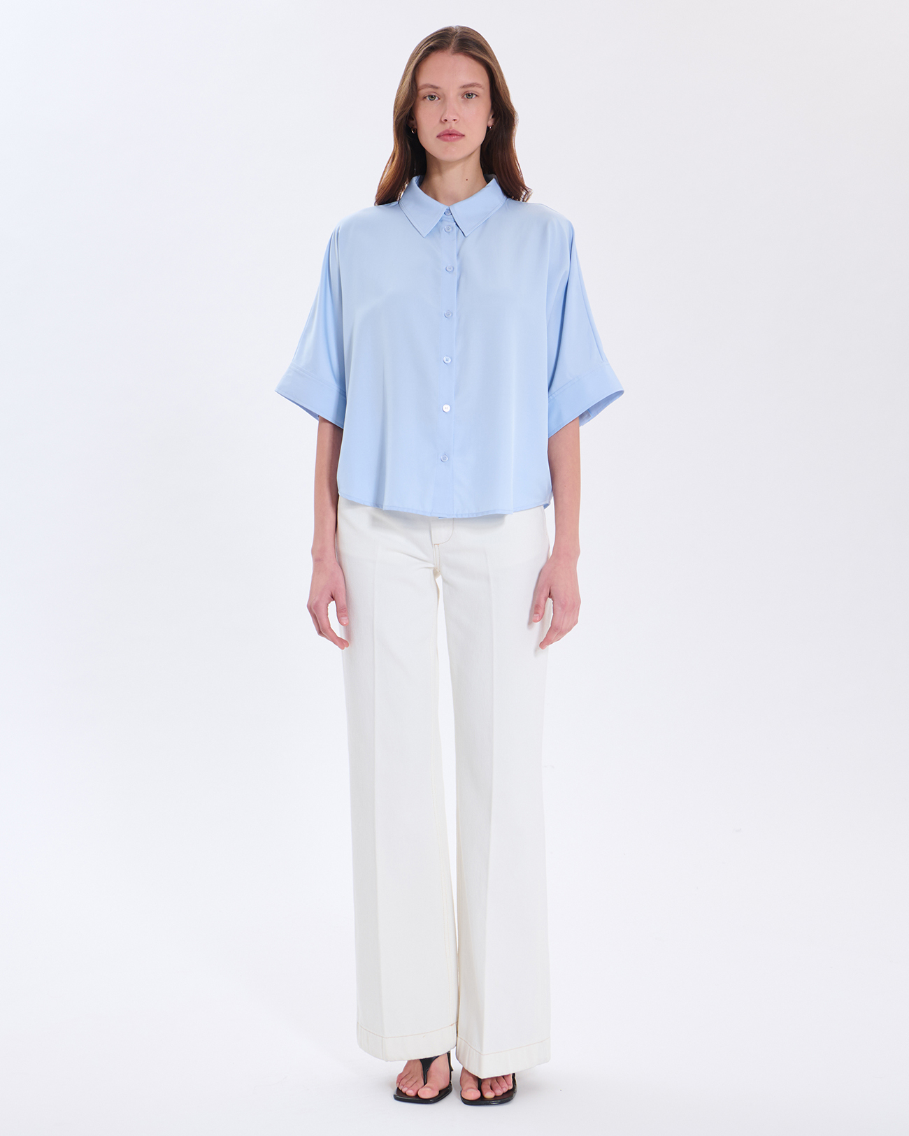 Cleophee shirt Sky blue shirt ZAPA