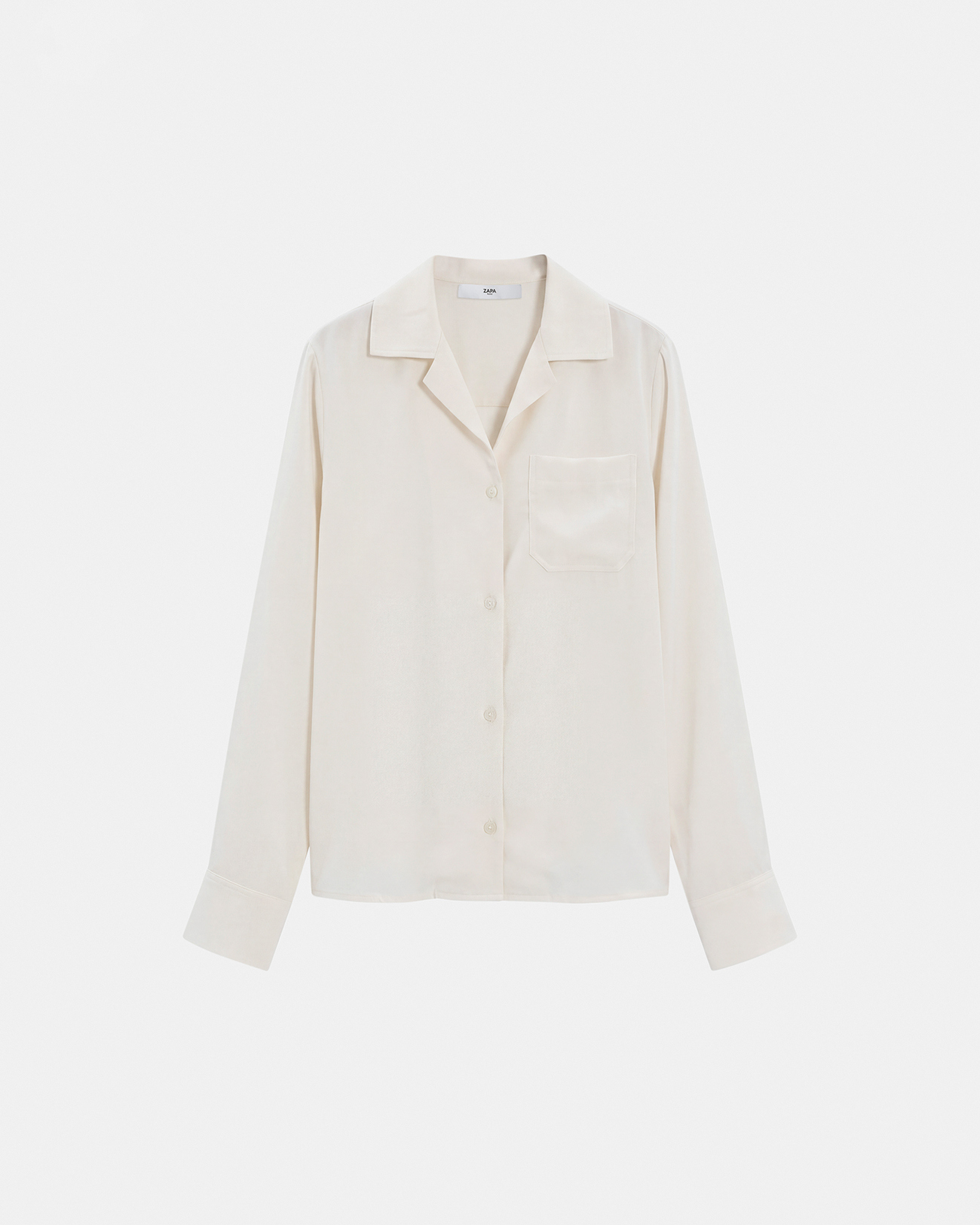 Cassidy Shirt Ecru flowy shirt ZAPA