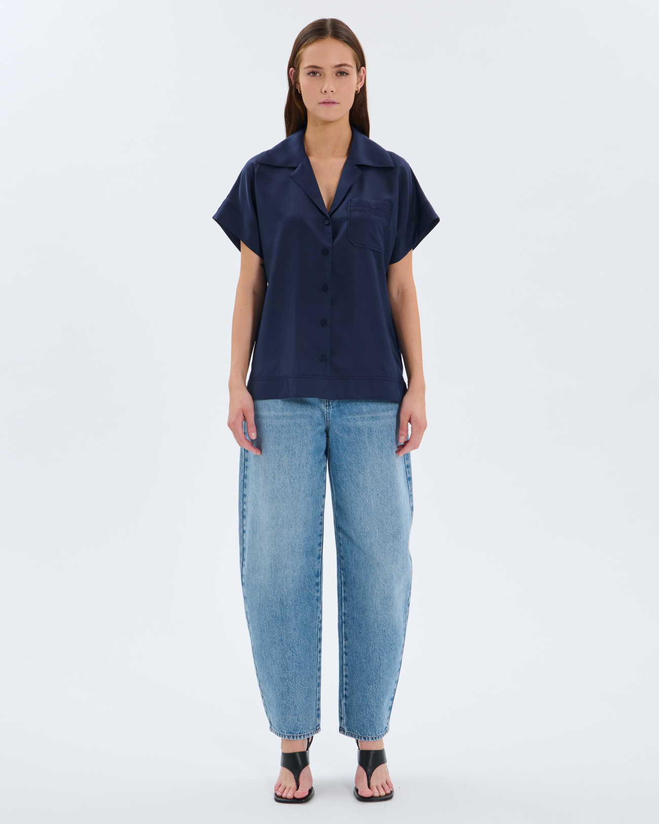 Cassie shirt Nighttime short-sleeved shirt ZAPA