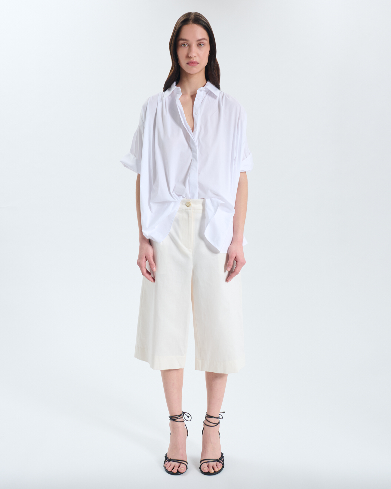 Catell shirt White short-sleeved shirt ZAPA