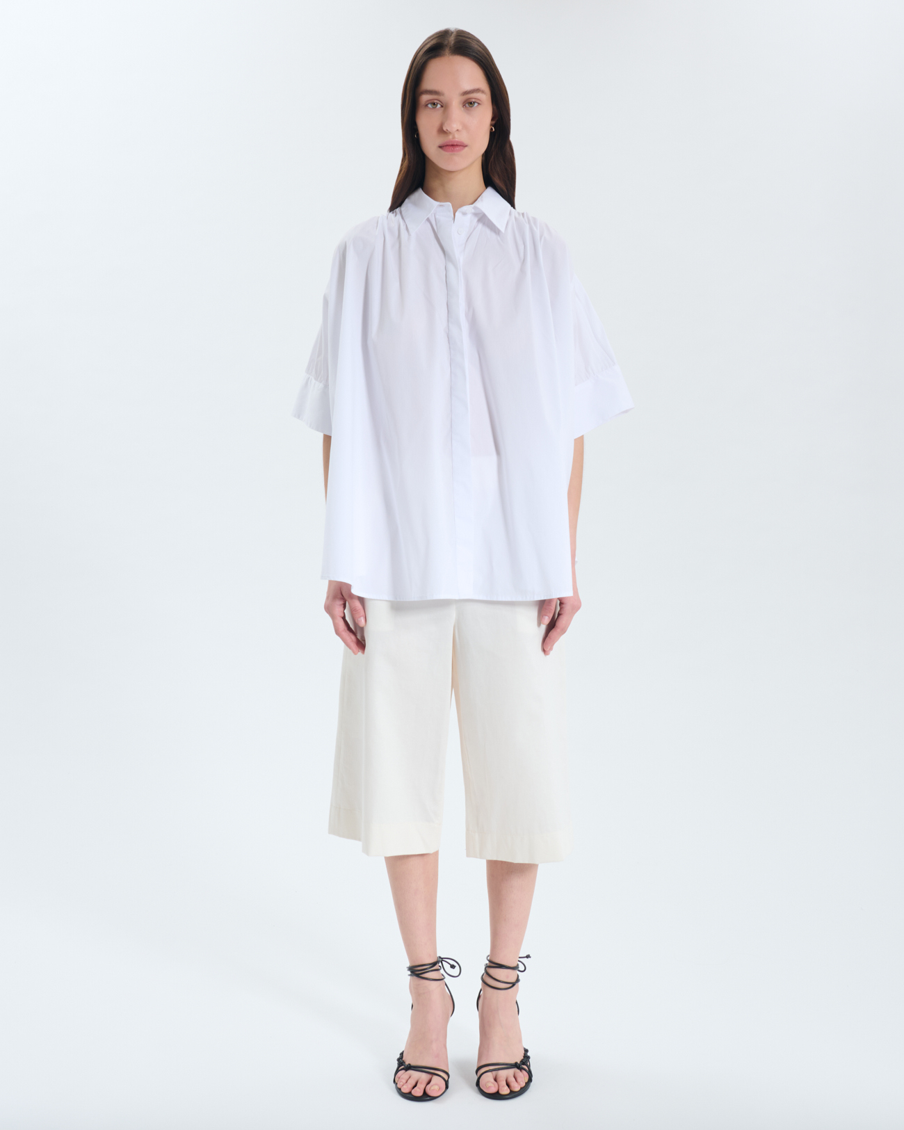 Catell shirt White short-sleeved shirt ZAPA