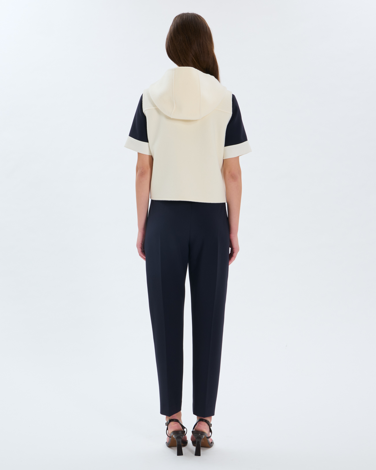 Gelia Vest Ecru wool vest ZAPA