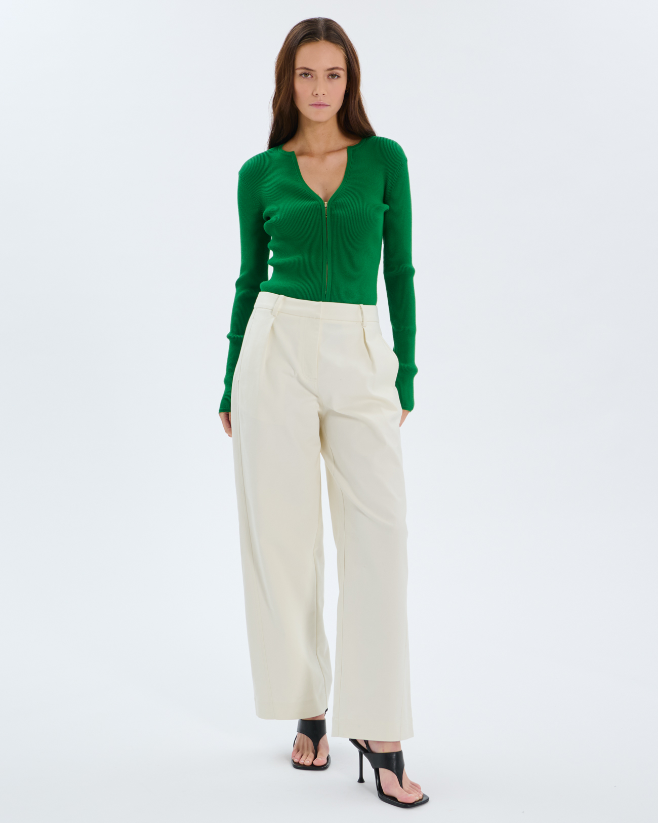Noun Vest Tennis green zip-up vest ZAPA