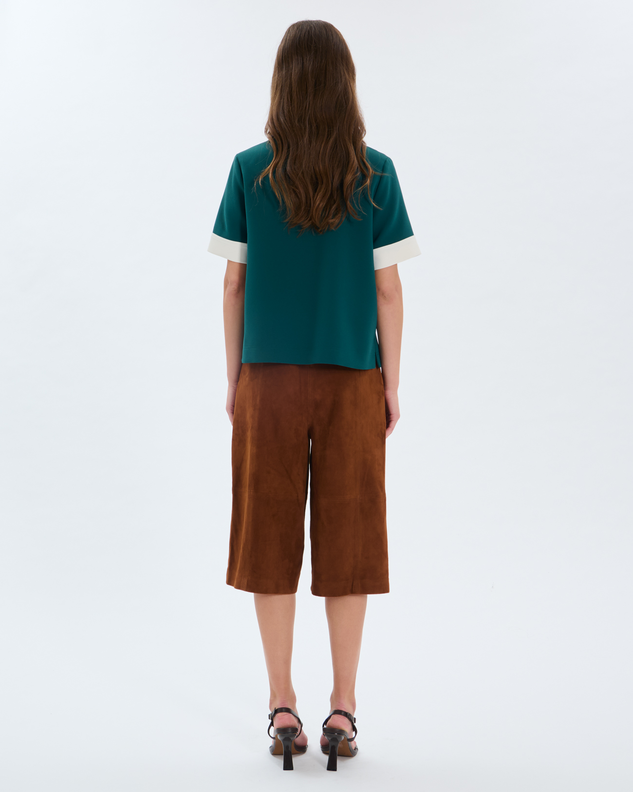 Top Tenderness Rib Top with contrasting green collar ZAPA