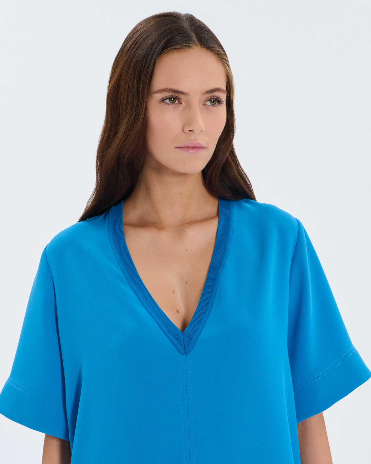 Top Twiggy Cobalt V-neck top ZAPA