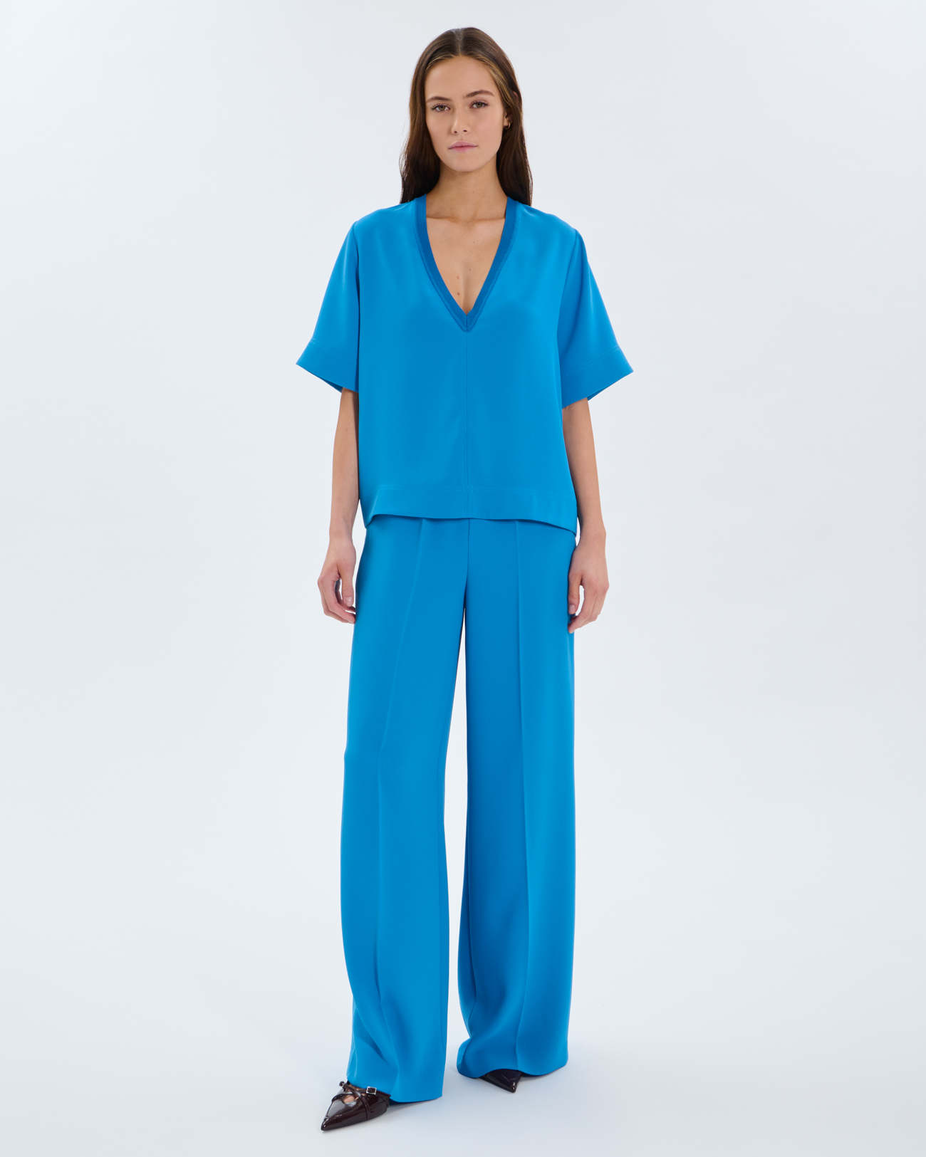 Top Twiggy Cobalt V-neck top ZAPA