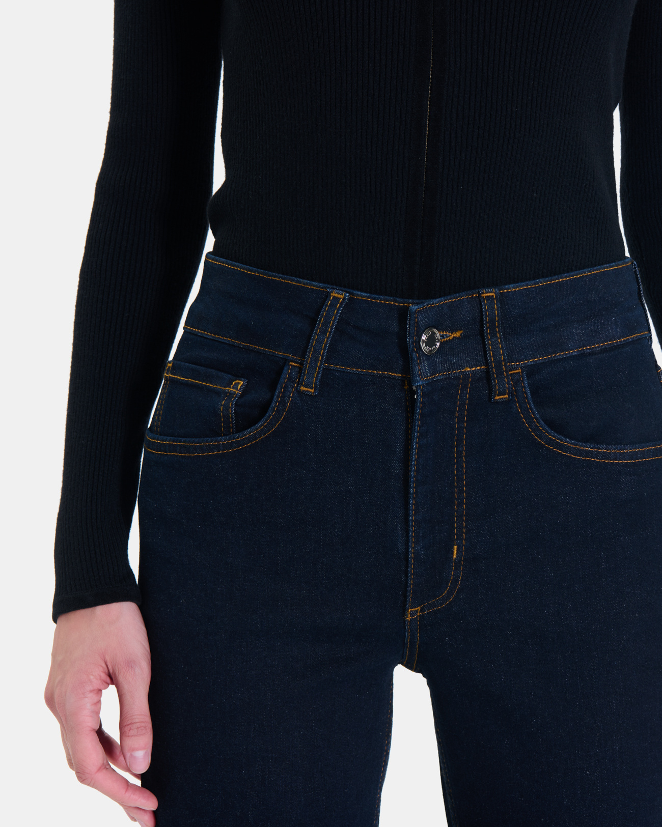 Jean New Jayce Straight-leg jeans in raw blue cotton ZAPA