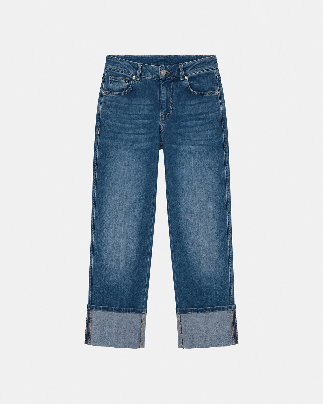 Jean Popus Straight blue cotton jeans ZAPA