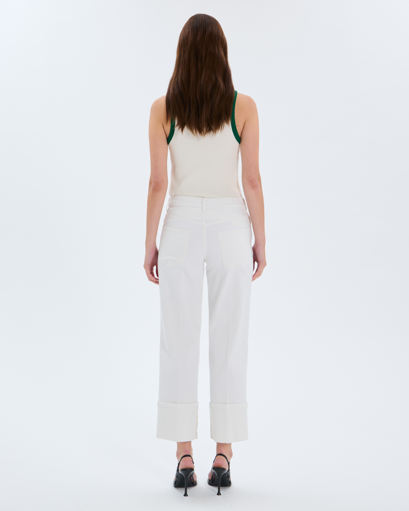 Jean Popus Straight white cotton jeans ZAPA