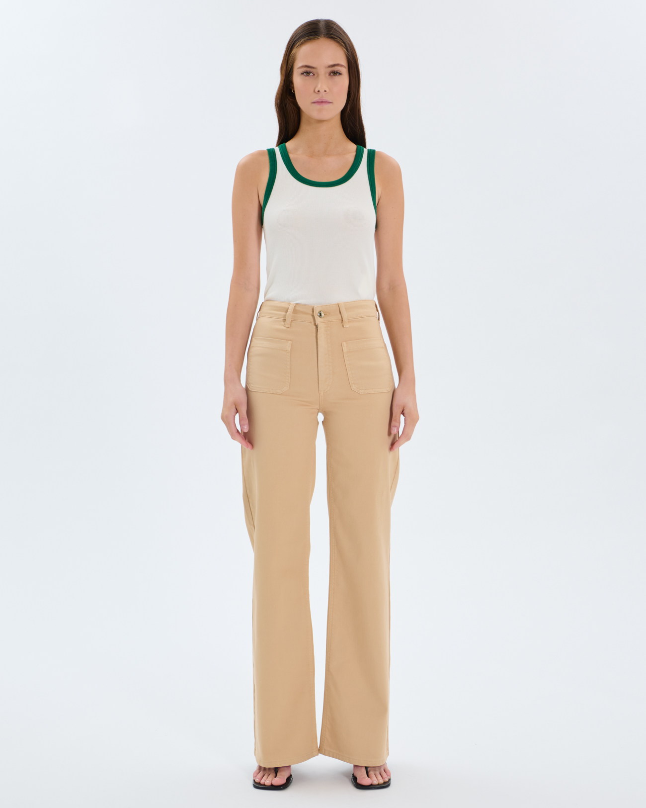 Jean Pocket Sand-colored 4-pocket cotton jeans ZAPA