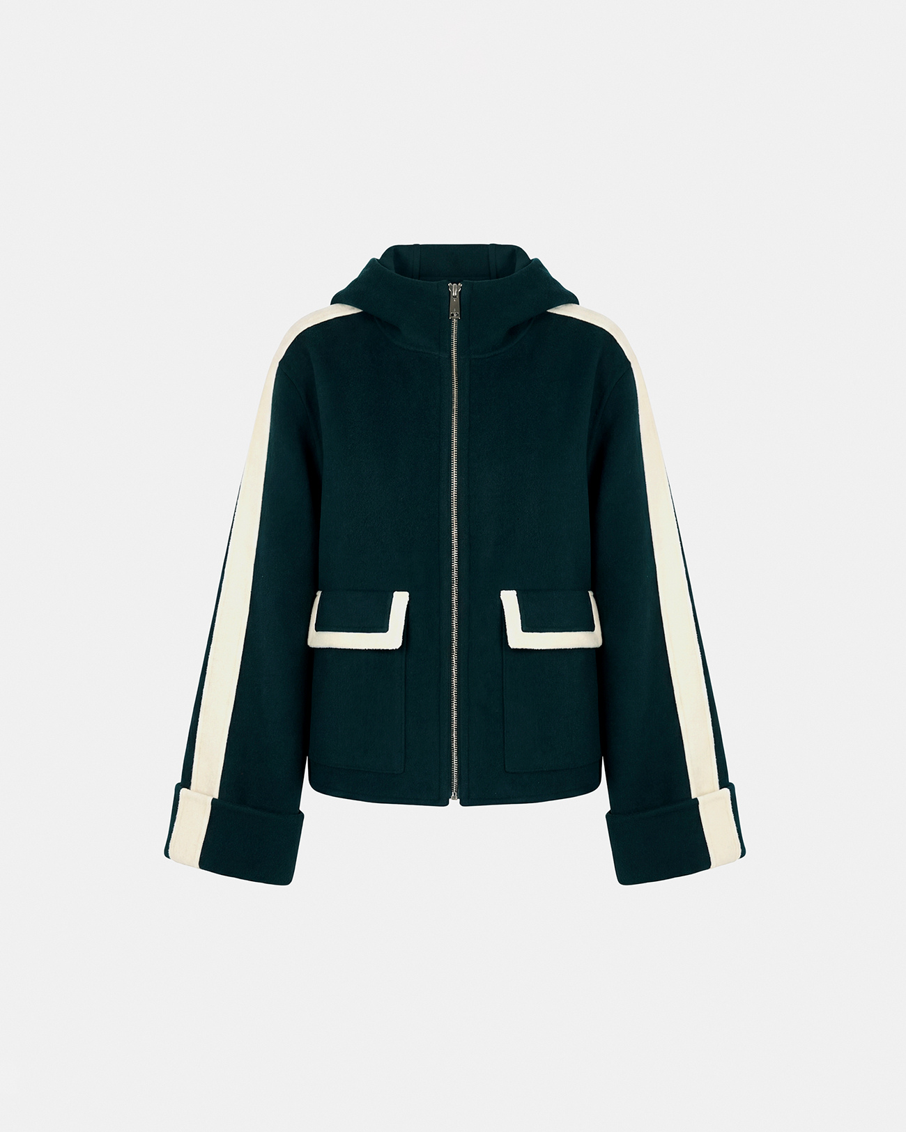 Marja Coat Dark green wool coat ZAPA