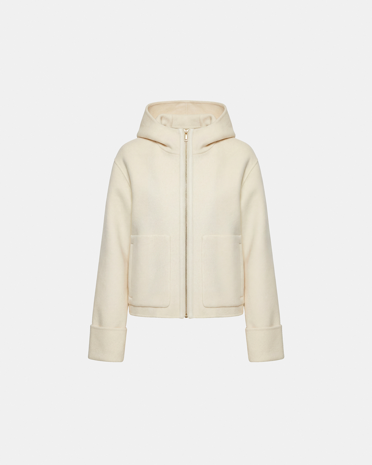 Marjy Coat Ecru wool coat ZAPA