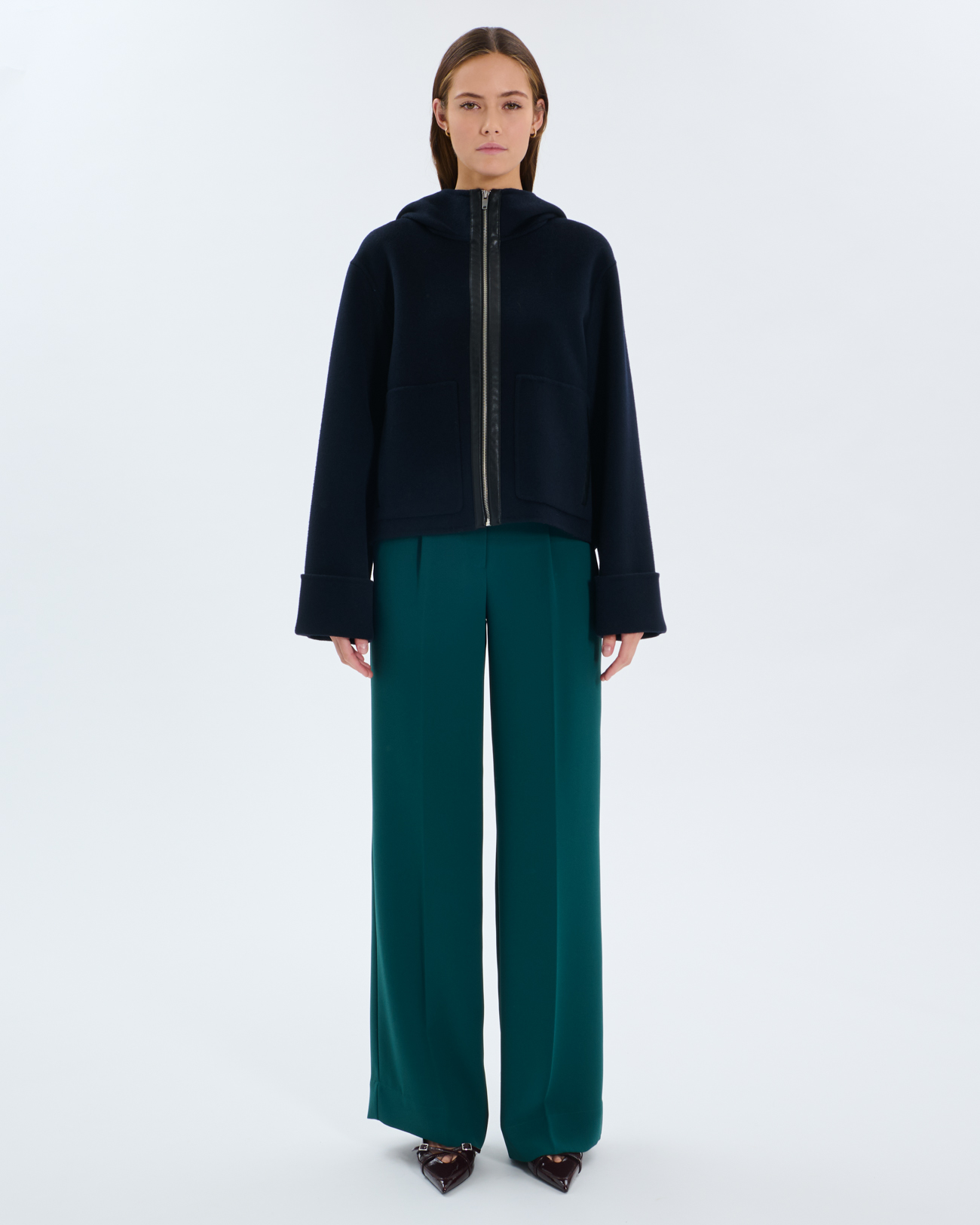Marjy Coat Nighttime wool coat ZAPA