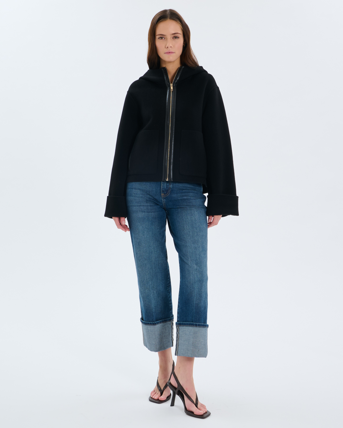 Marjy Coat Black wool coat ZAPA