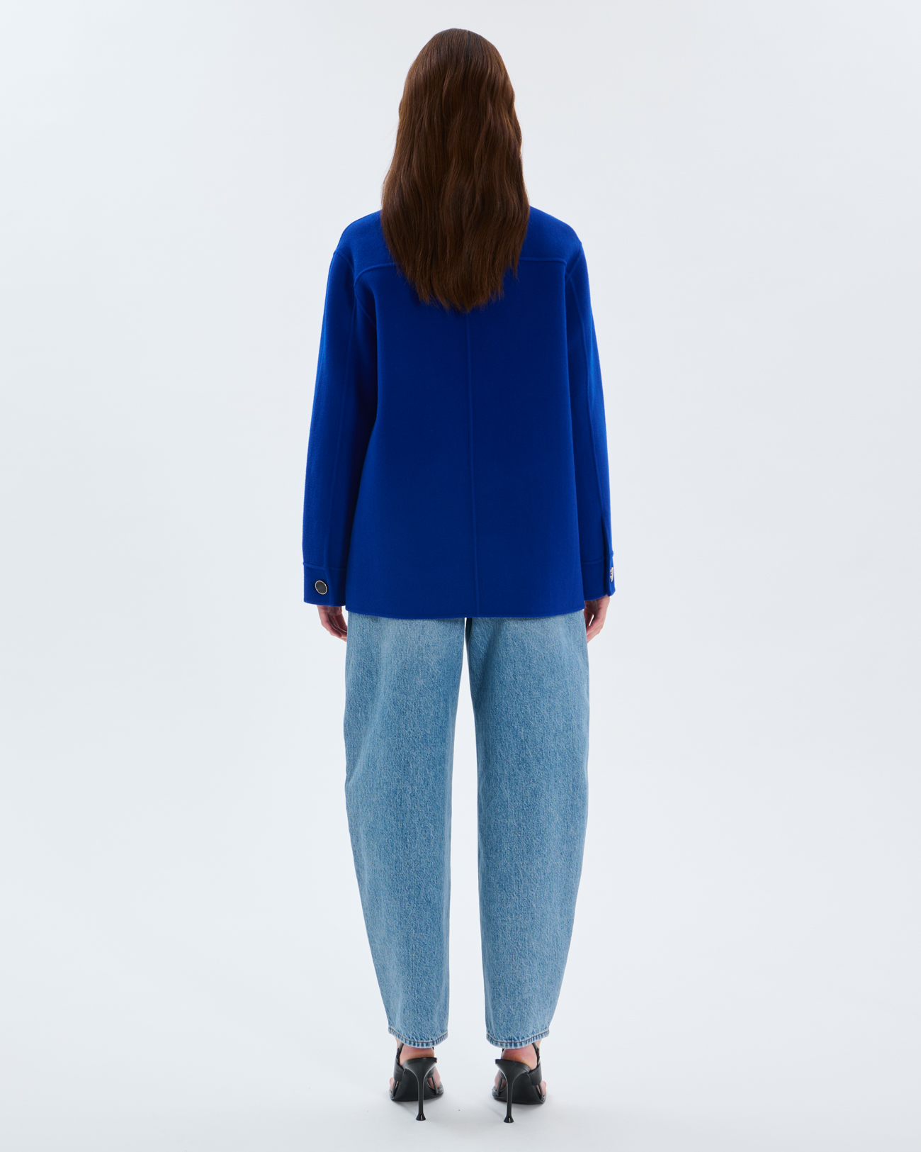 Madeline coat Royal blue wool coat ZAPA