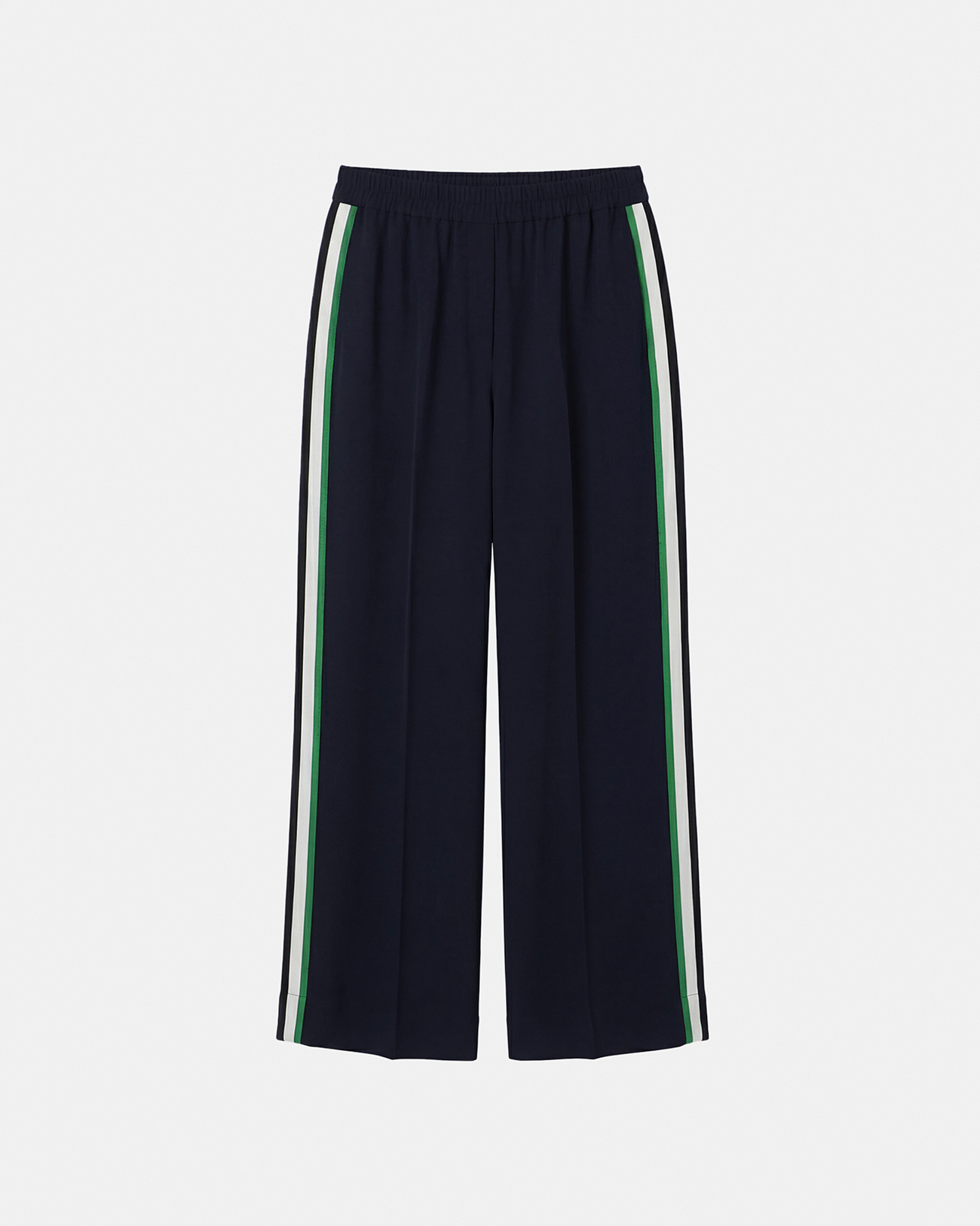 Poemia Pants Flowy trousers with nighttime stripes ZAPA