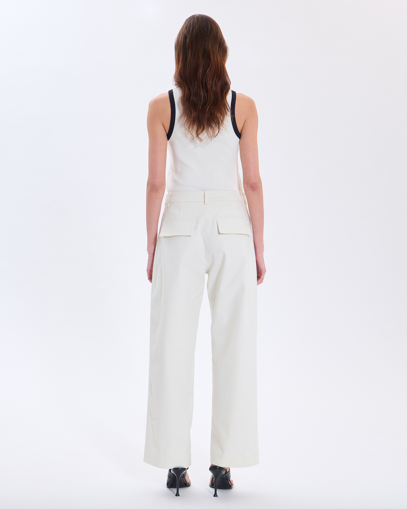 Paola trousers ecru cotton trousers ZAPA