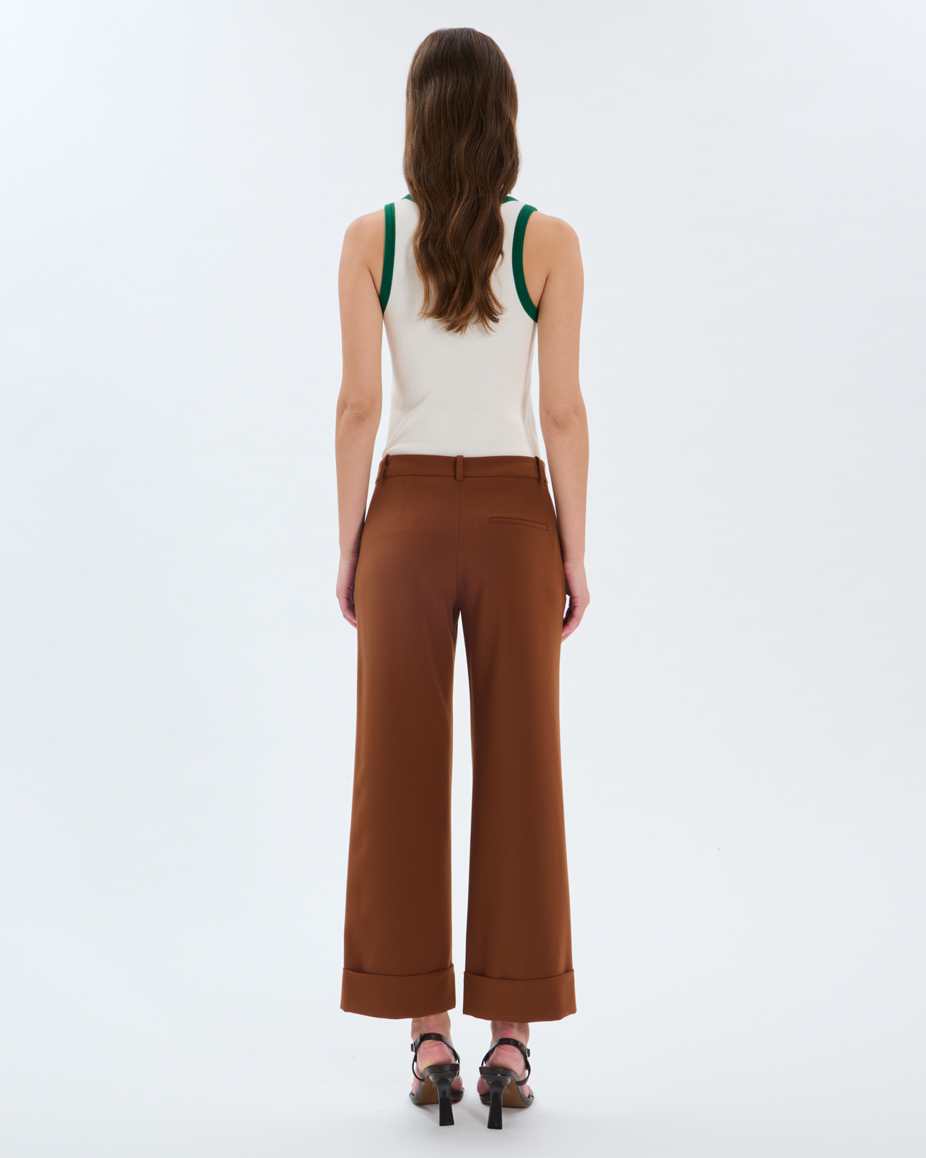 Parly trousers Straight-leg mahogany trousers ZAPA