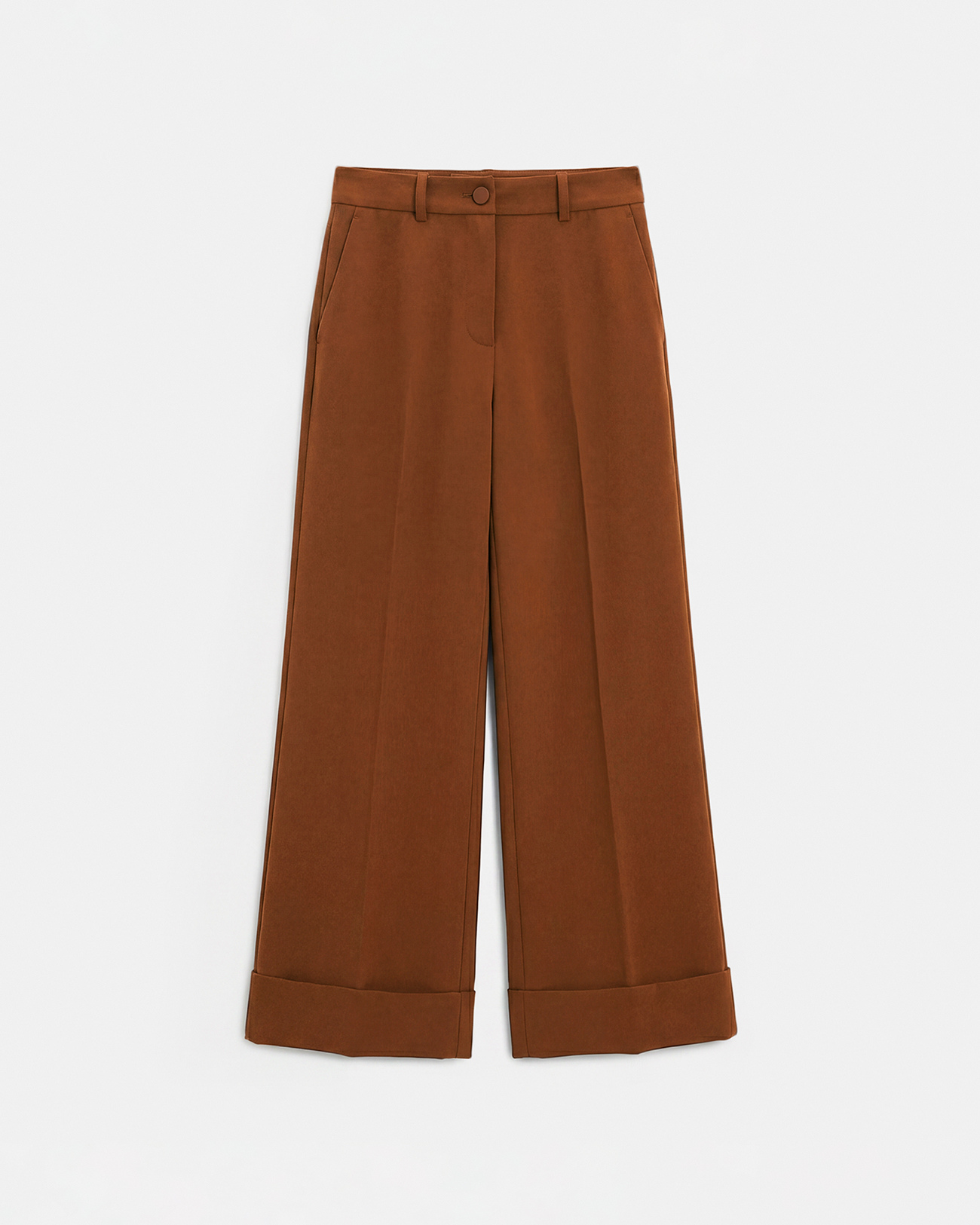 Parly trousers Straight-leg mahogany trousers ZAPA