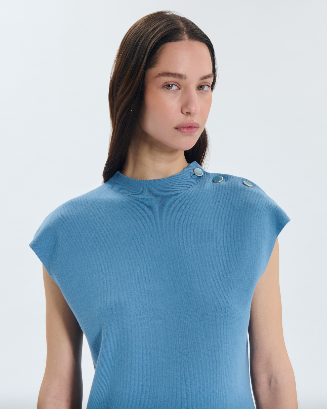 Nigella sweater Sweater with buttoned shoulders ZAPA