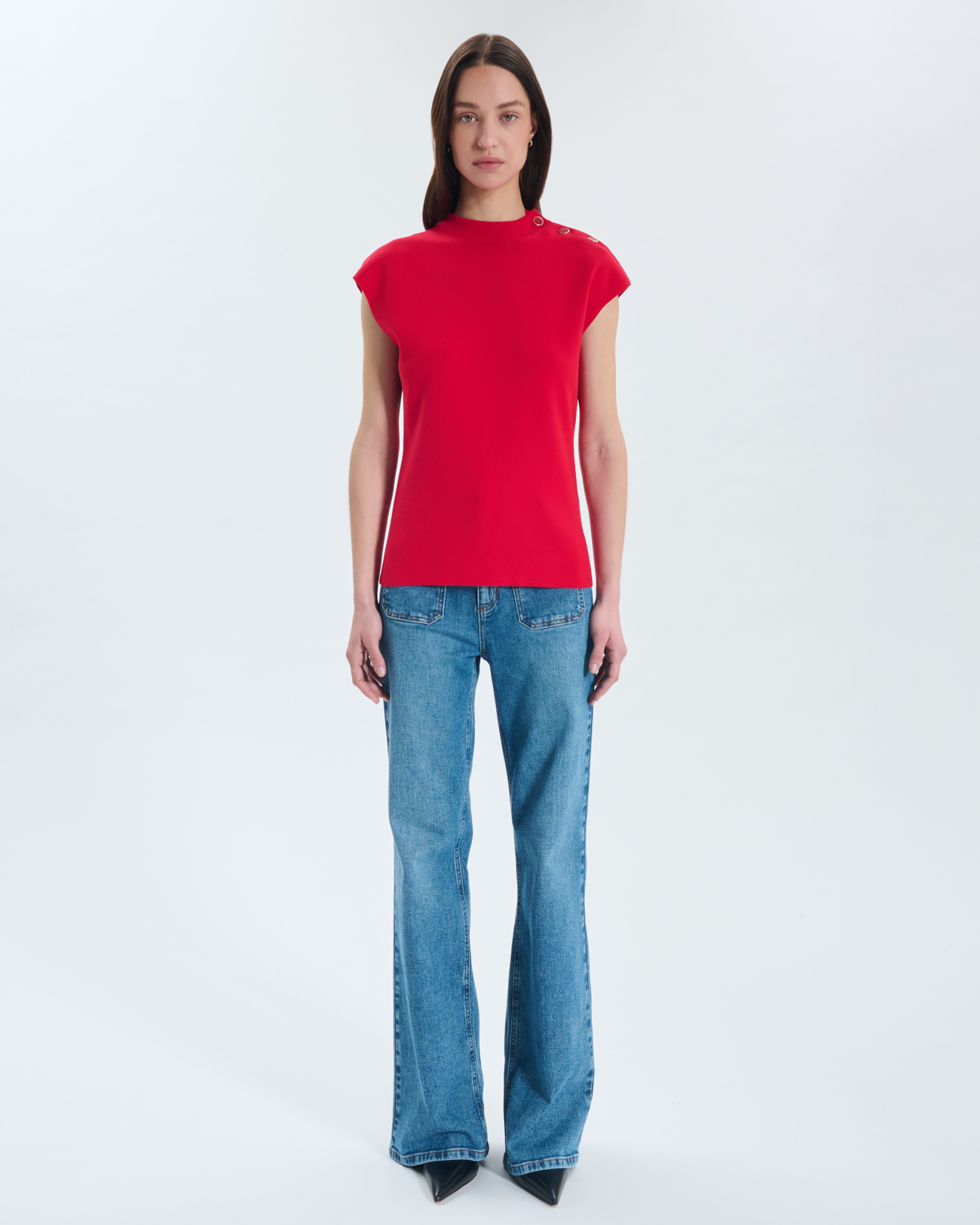 Nigella sweater Button-shoulder sweater ZAPA