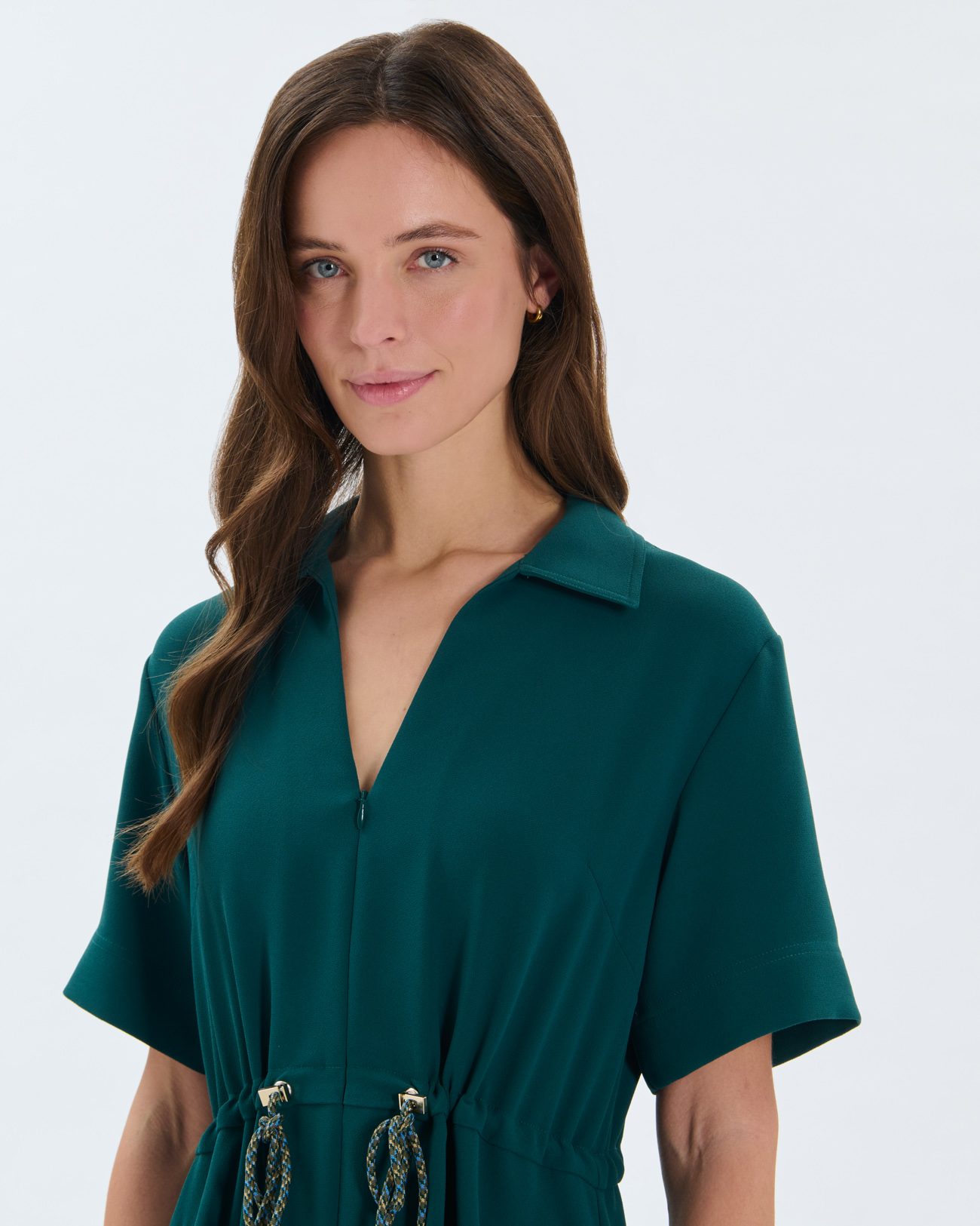 Rebel Dress Dress with green drawstring ZAPA