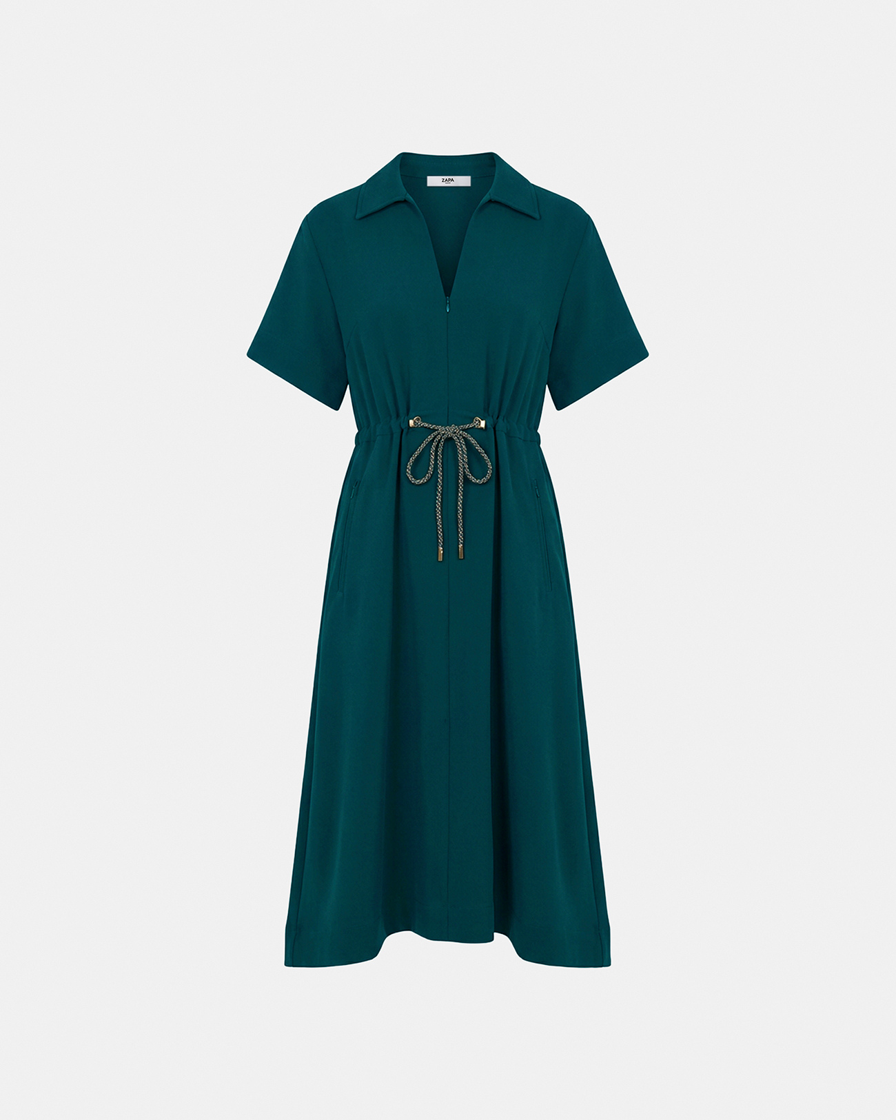 Rebel Dress Dress with green drawstring ZAPA