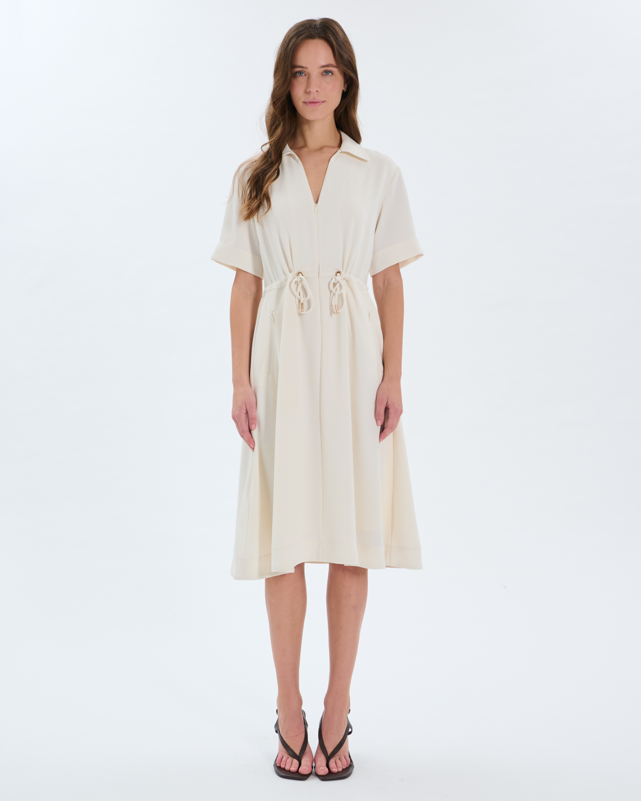 Rebel Dress Dress with ecru drawstring ZAPA