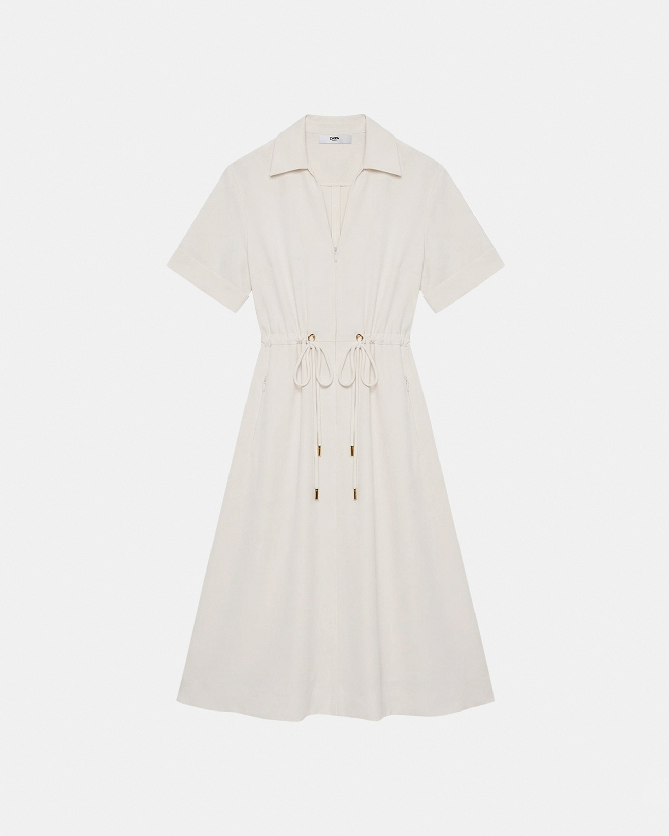 Rebel Dress Dress with ecru drawstring ZAPA