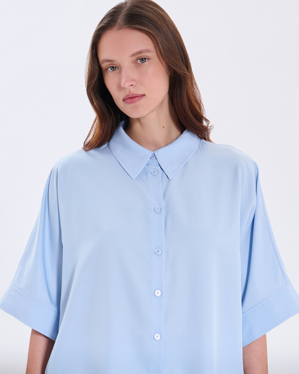 Cleophee shirt Sky blue shirt ZAPA