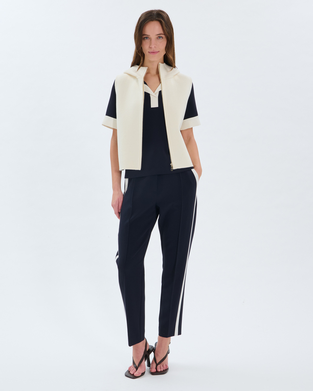 Gelia Vest Ecru wool vest ZAPA