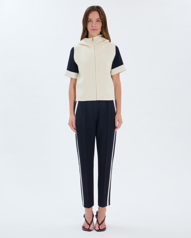 Gelia Vest Ecru wool vest ZAPA