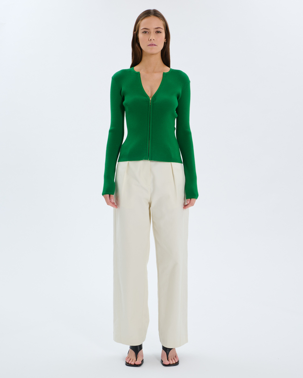 Noun Vest Tennis green zip-up vest ZAPA