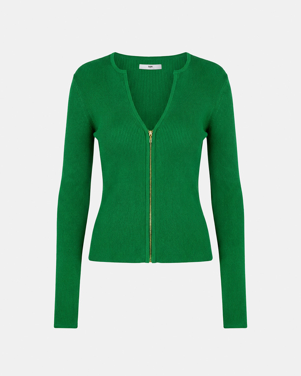Noun Vest Tennis green zip-up vest ZAPA