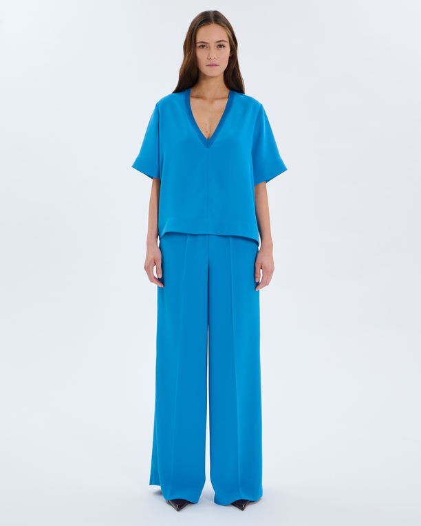 Top Twiggy Cobalt V-neck top ZAPA