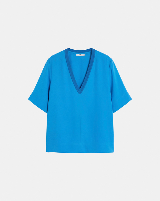 Top Twiggy Cobalt V-neck top ZAPA