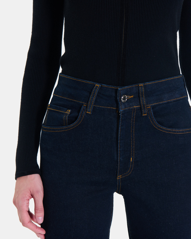 Jean New Jayce Straight-leg jeans in raw blue cotton ZAPA