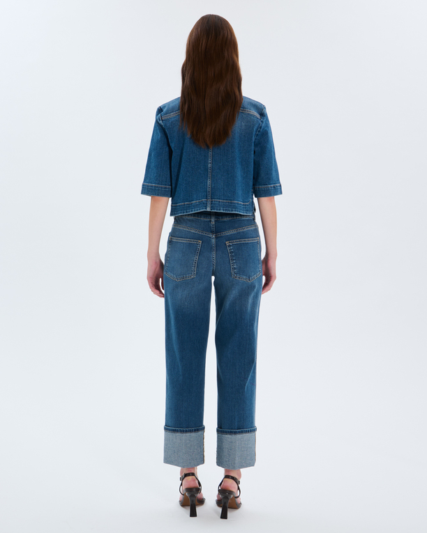Jean Popus Straight blue cotton jeans ZAPA
