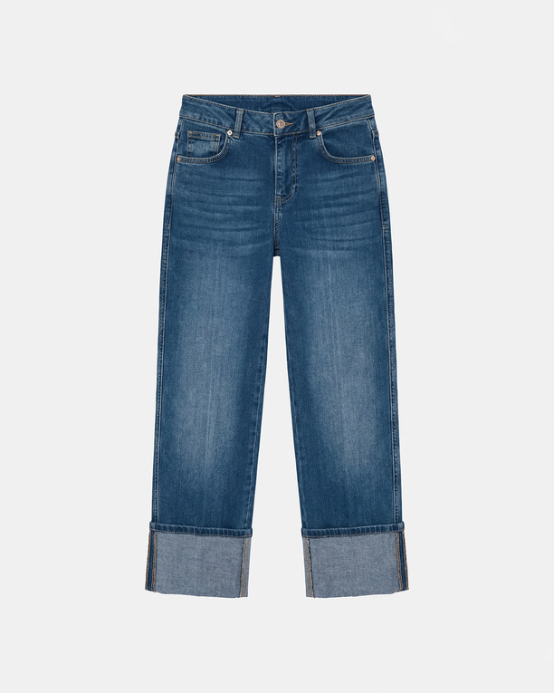 Jean Popus Straight blue cotton jeans ZAPA