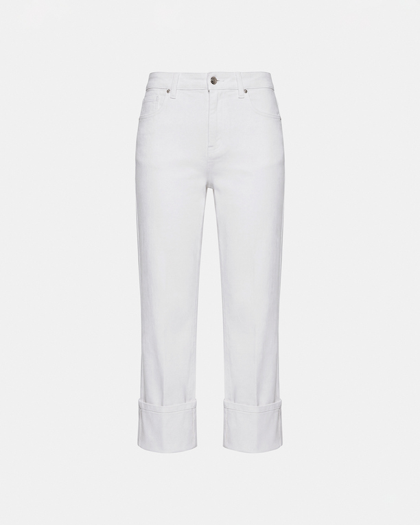 Jean Popus Straight white cotton jeans ZAPA