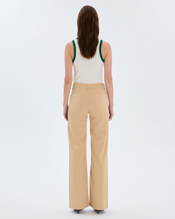 Jean Pocket Sand-colored 4-pocket cotton jeans ZAPA