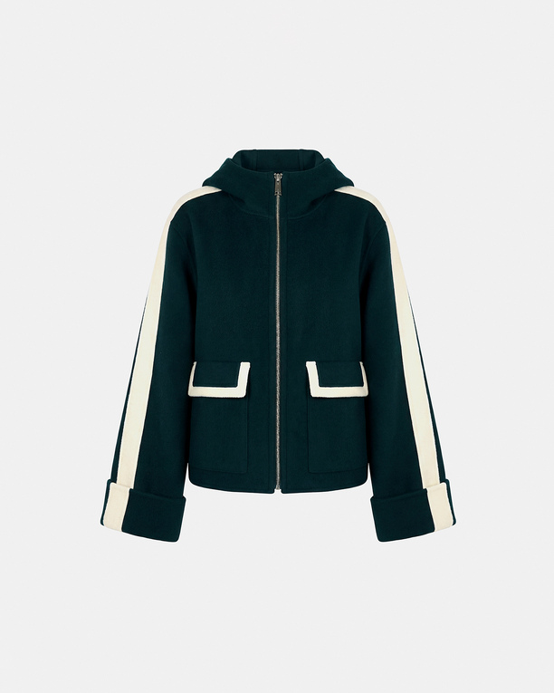 Marja Coat Dark green wool coat ZAPA