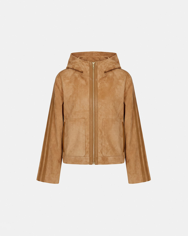 Monique jacket Sand-colored goatskin leather jacket ZAPA