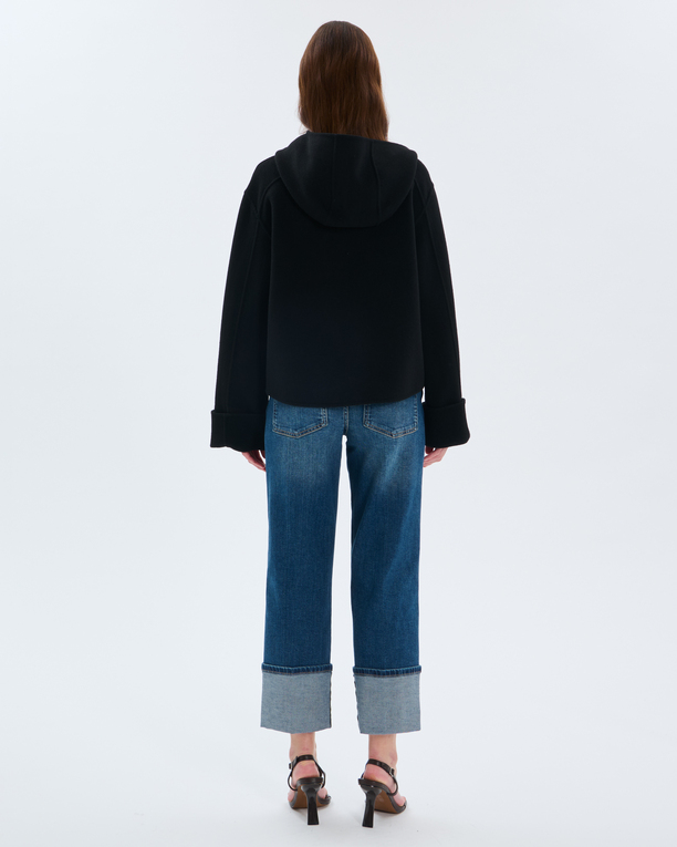 Marjy Coat Black wool coat ZAPA
