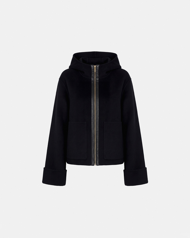 Marjy Coat Black wool coat ZAPA