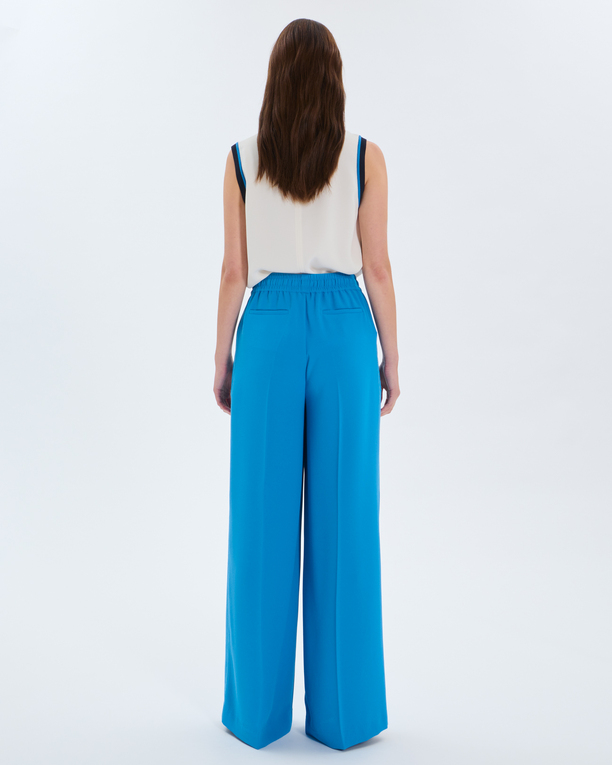 Piela trousers Cobalt-colored flowing trousers ZAPA