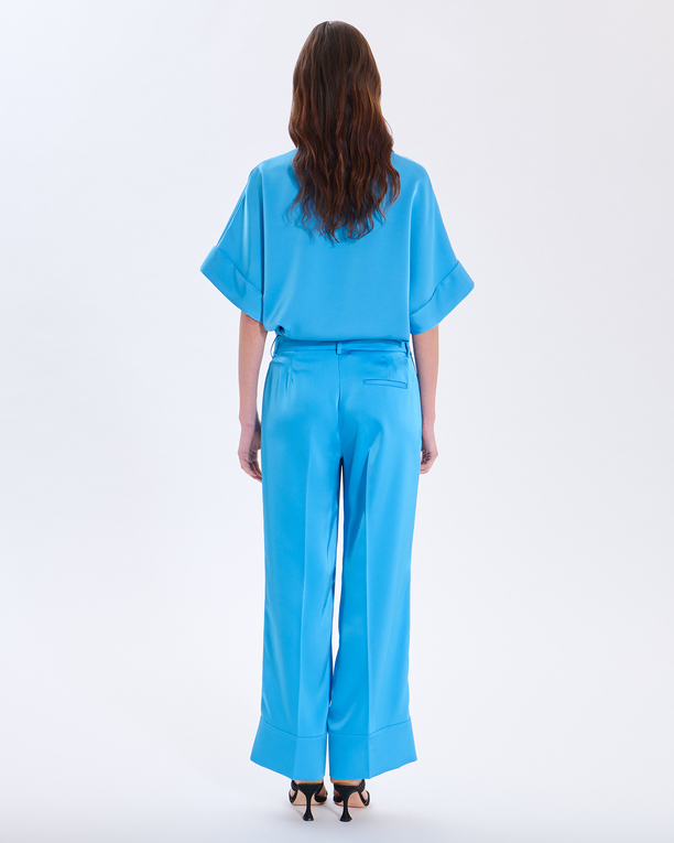 Parlo Pants Parlo ocean blue trousers ZAPA